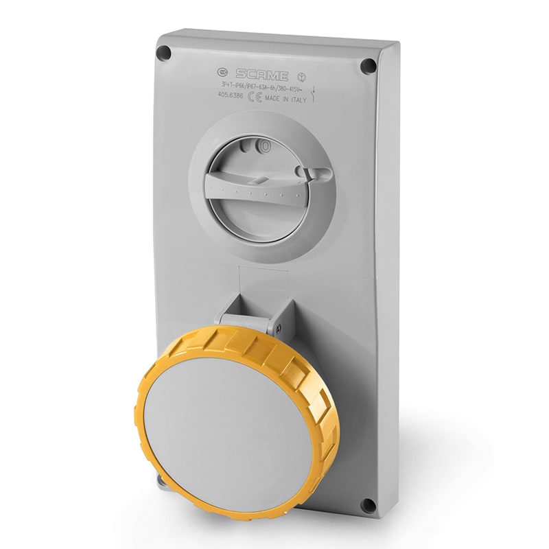 SCAME PARRE SPA SCA405.6370 PRESA INCASSO OMNIA 63A 2P+T 4H IP67