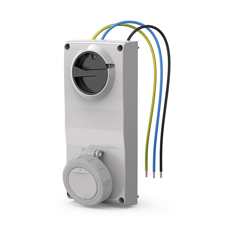 SCAME PARRE SPA - SCA407.32838 PRESA INCASSO PROXIMA 2P+T 32A 8H