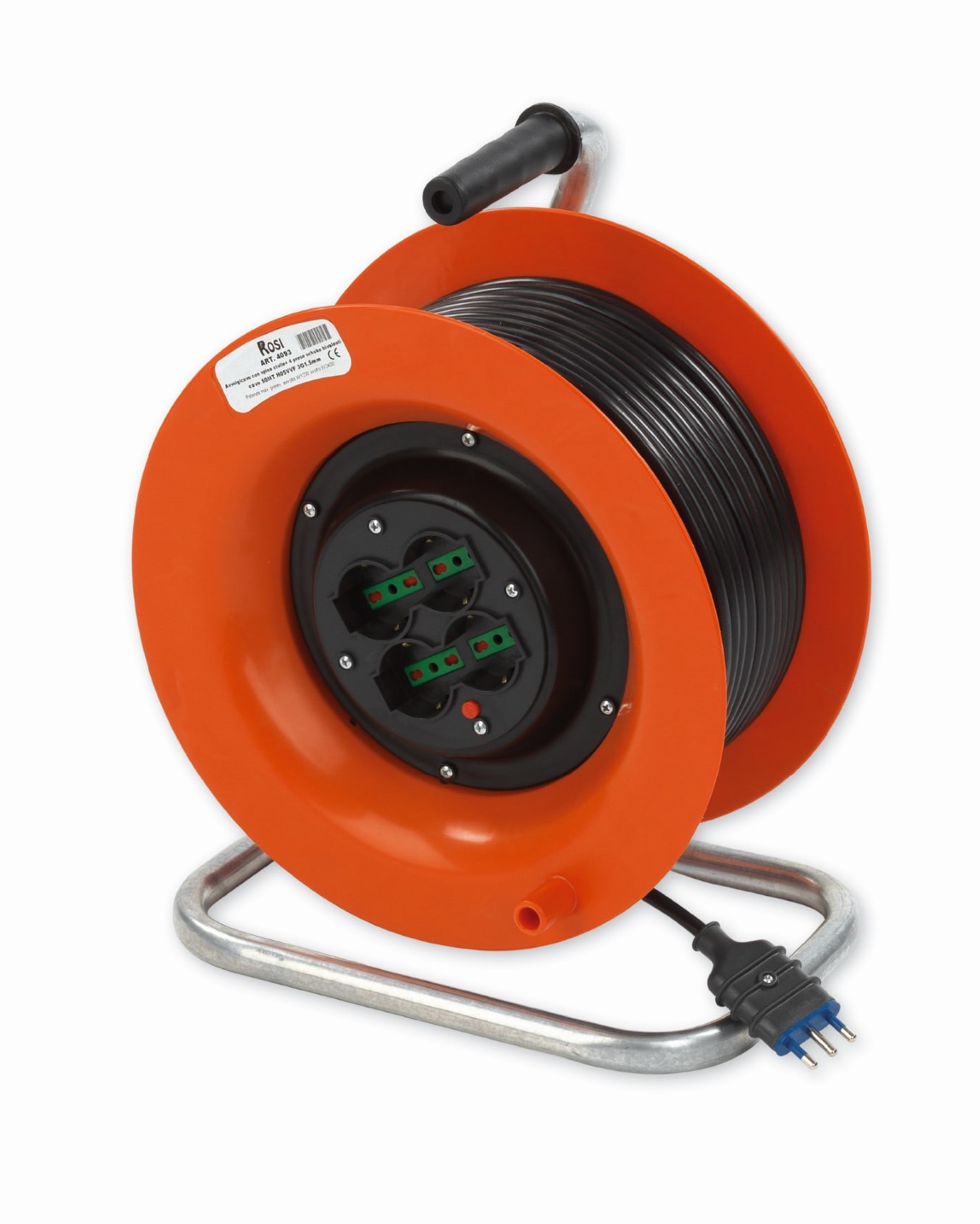 ROSI MATERIALE ELETT RCO4092 AVV 40MT 3X1,5 H05VVF 4 PR SCHUKO+DISG.