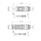 BM SPA - BMMFTV0011 CONNETTORE M+F 6MMQ MC4-EVO2-STAUBLI