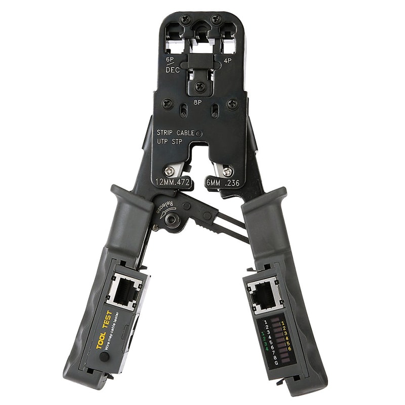 ELCART DISTRIBUTION ERT400604600 PINZA A CRIMP.X SPINE TEL 4-6-8P