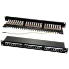 ELCART DISTRIBUTION ERT404865400 PANNELLO PATCH 24 POSTI RJ45 NERO