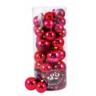 GIOCOPLAST NATALE SP - GCP41007048 32 SFERE ROSSE IN CILINDRO: 16 DIAM.50 -