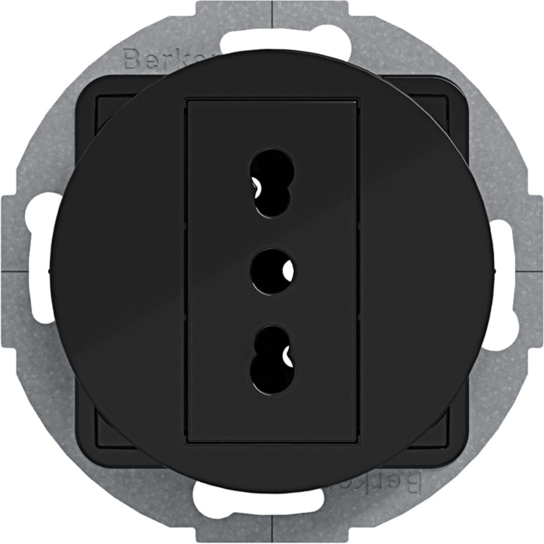BERKER BRK41392045 PRESA ITA+T 10 A/16 A 1930/R.CLASS NERO