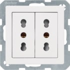 BERKER - BRK41396089 PRESA ITA + T DOPPIA 10 A/16 A Q1/Q3 BIO