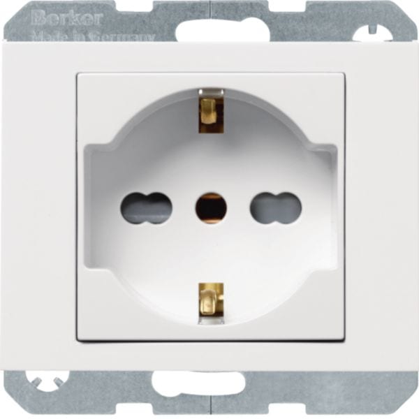 BERKER - BRK41407009 PRESA SCHUKO ITA + T 10 A/16 A K1 BILUC.