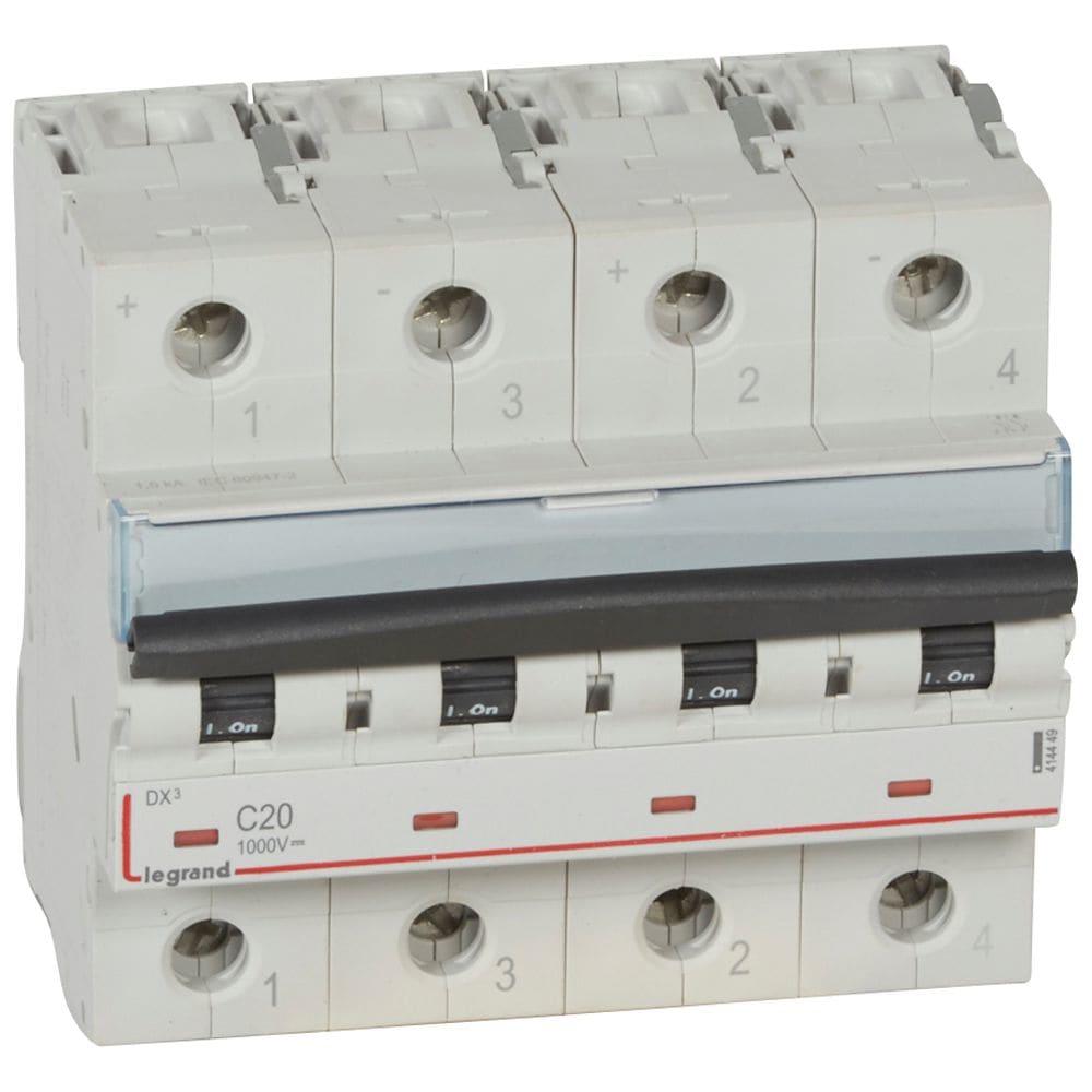 LEGRAND LEG414449 INTERRUTTORE 2P B20 1000V DC
