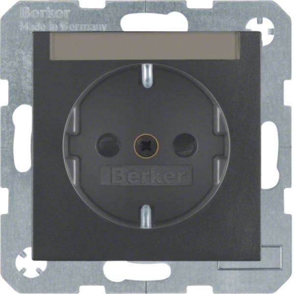 BERKER - BRK41491606 PRESA SCHUKO SERIE B3/B7 ANTRACITE OPACO