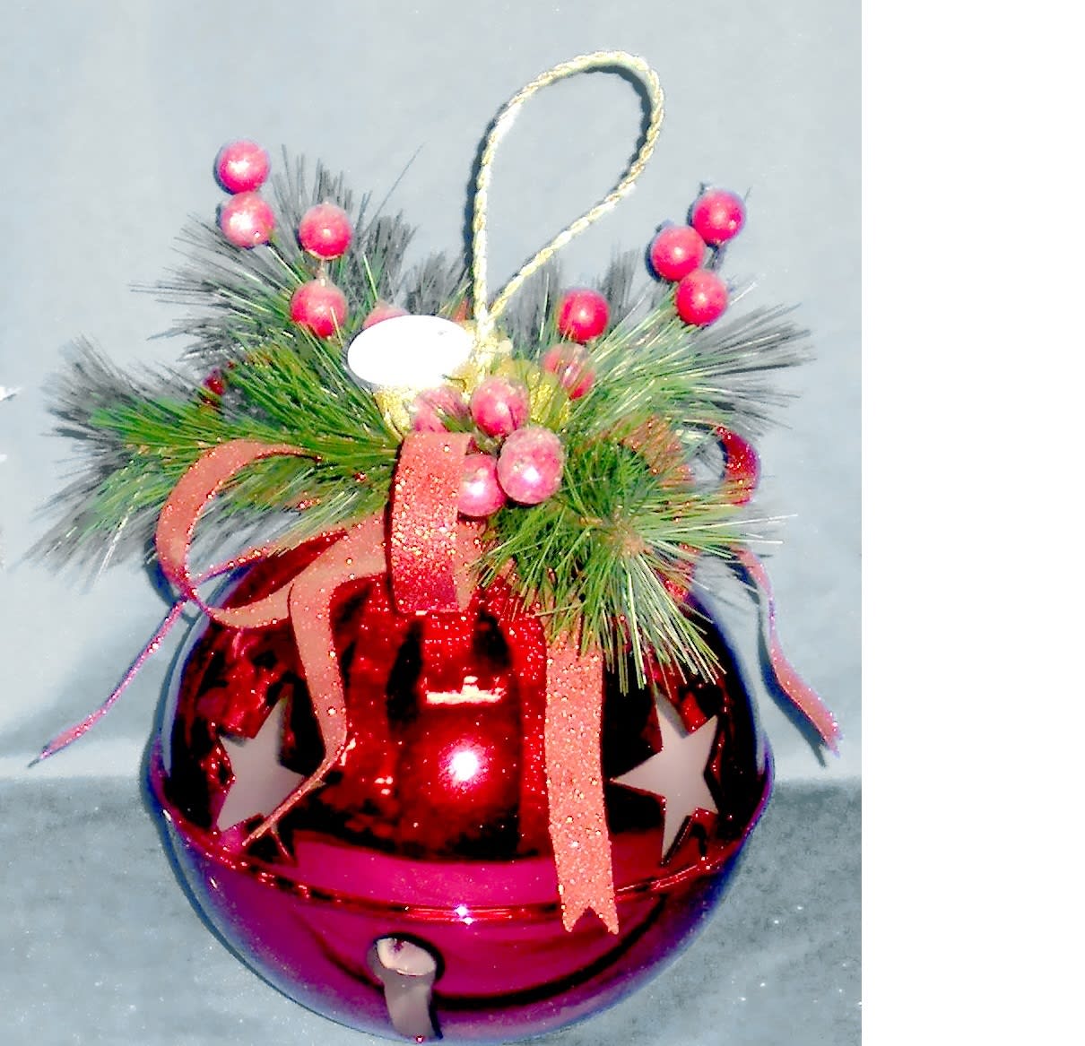 GIOCOPLAST NATALE SP - GCP41515255 CAMPANELLA ROSSA CM 22 DECORATA