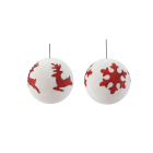 GIOCOPLAST NATALE SP GCP41518125 SFERA CRYCHIC 25CM BIA C/DEC PATCH STOF