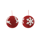 GIOCOPLAST NATALE SP - GCP41518126 SFERA CRYCHIC 25CM ROS C/DEC PATCH STOF
