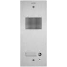 VIMAR SPA - VIW41501 PLACCA STEELY 2F+ AUDIO 1 PULS. ACCIAIO
