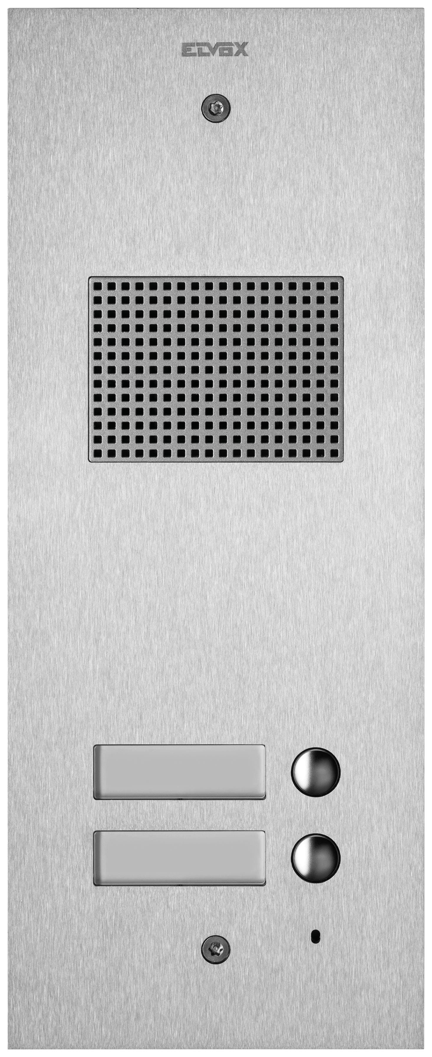 VIMAR SPA - VIW41502 PLACCA STEELY 2F+ AUDIO 2 PULS. ACCIAIO