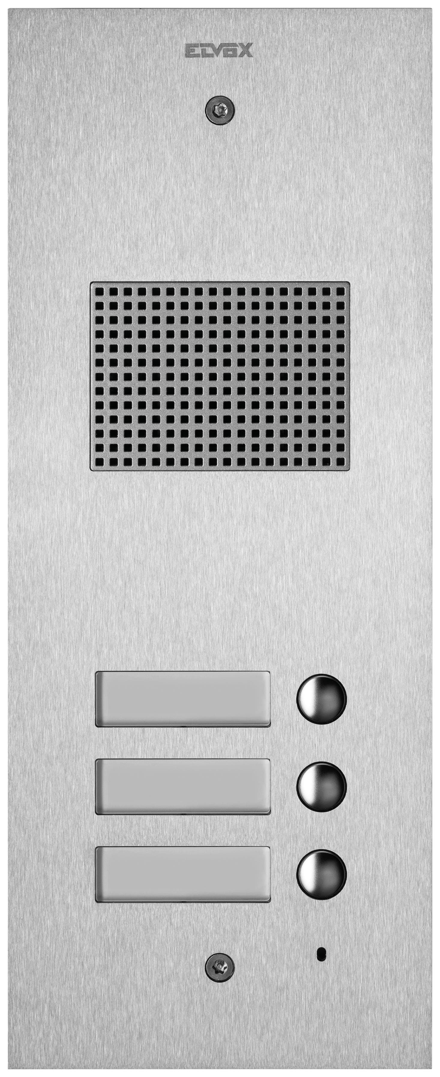 VIMAR SPA - VIW41503 Placca Steely 2F+ audio 3 puls. acciaio