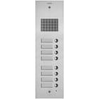 VIMAR SPA - VIW41508 Placca Steely 2F+ audio 8 puls. acciaio