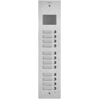 VIMAR SPA - VIW41512 PLACCA STEELY 2F+ AUDIO 12 PULS. ACCIAIO