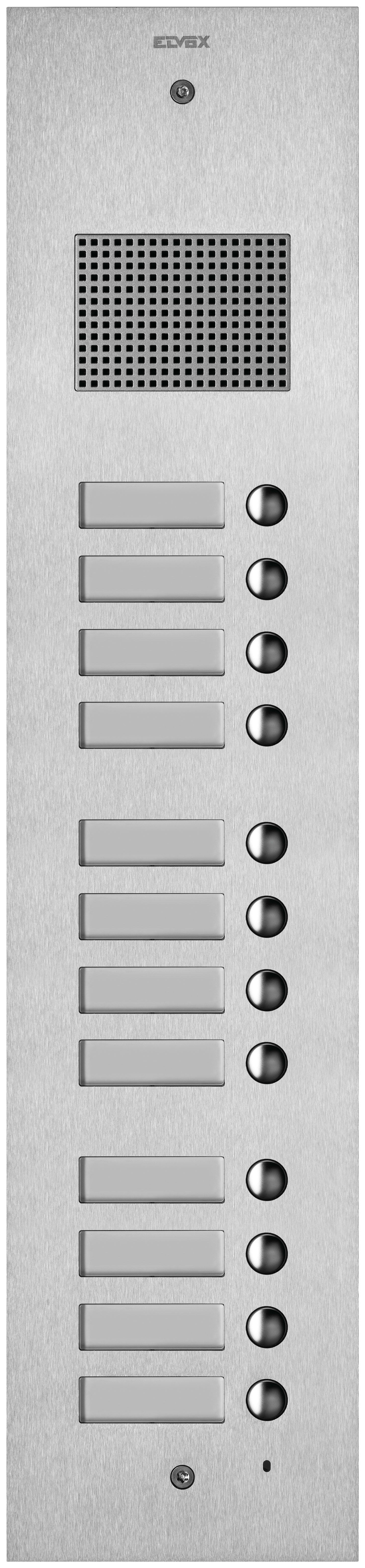 VIMAR SPA - VIW41512 PLACCA STEELY 2F+ AUDIO 12 PULS. ACCIAIO