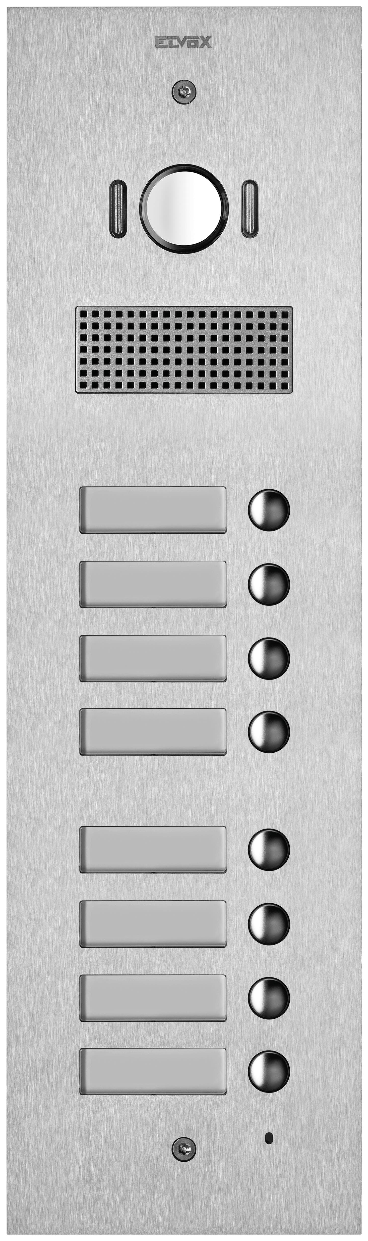 VIMAR SPA VIW41528 PLACCA STEELY 2F+ A/V 8 PULS. ACCIAIO