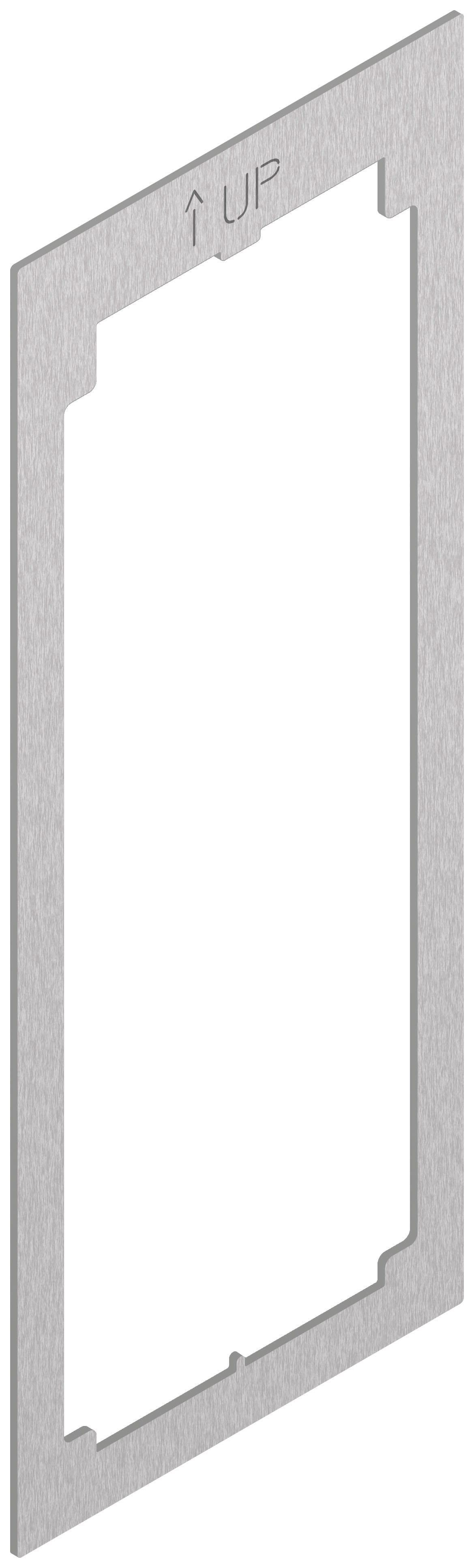 VIMAR SPA - VIW41582 Adattatore per placca Flat 2M acciaio