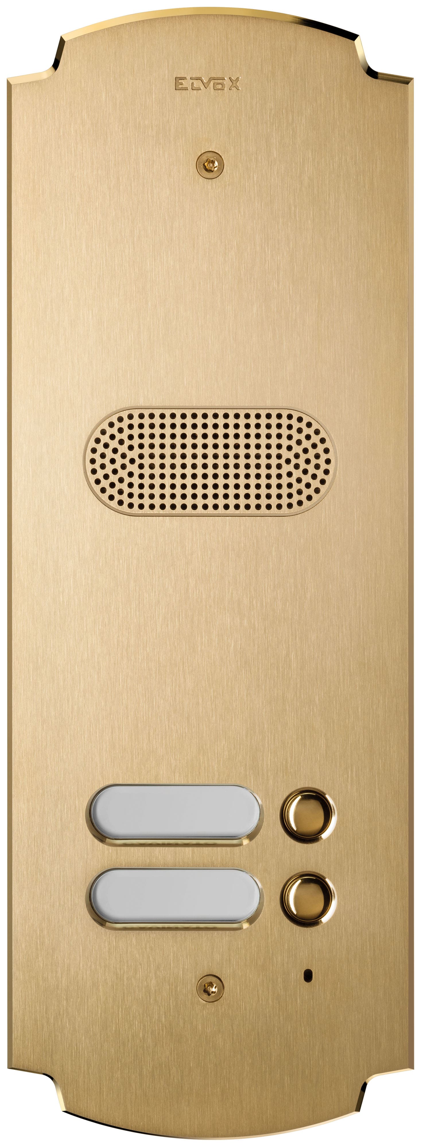 VIMAR SPA - VIW41602 Placca Patavium 2F+ audio 2 puls. ottone