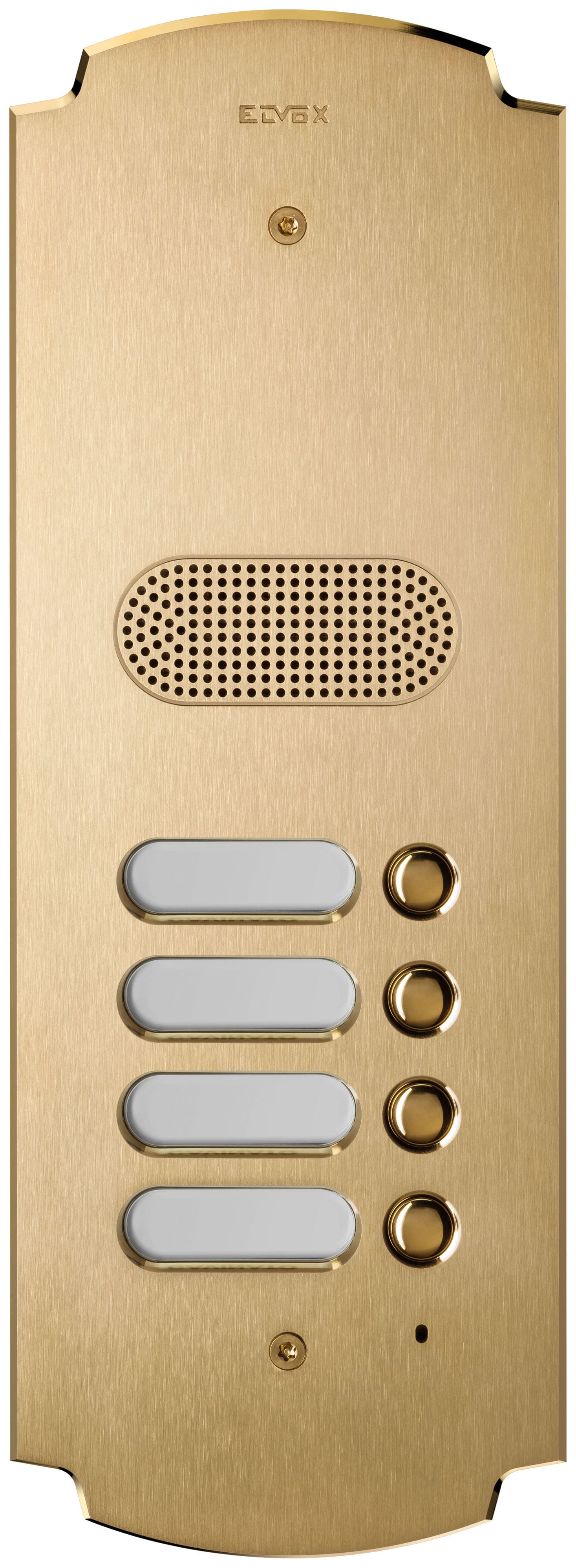 VIMAR SPA - VIW41604 Placca Patavium 2F+ audio 4 puls. ottone