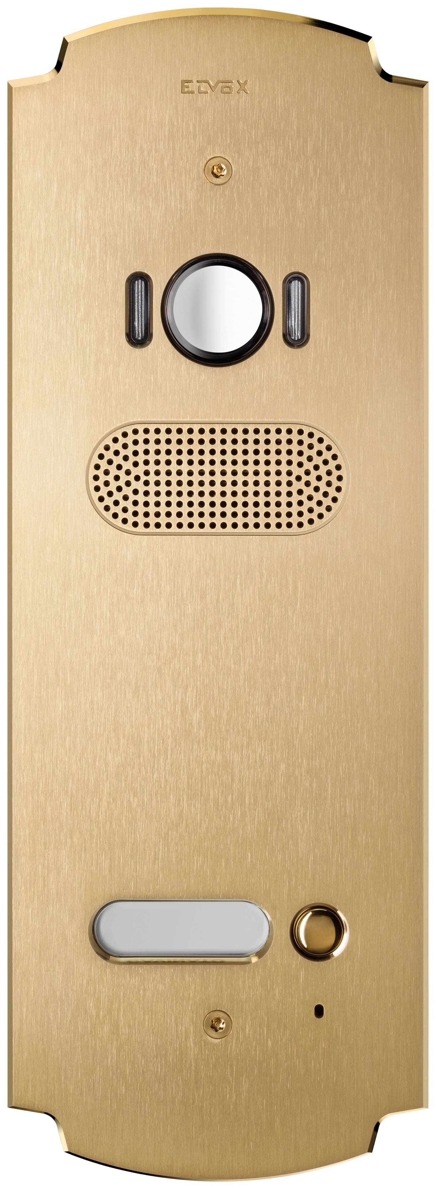 VIMAR SPA - VIW41621 Placca Patavium 2F+ A/V 1 puls. ottone