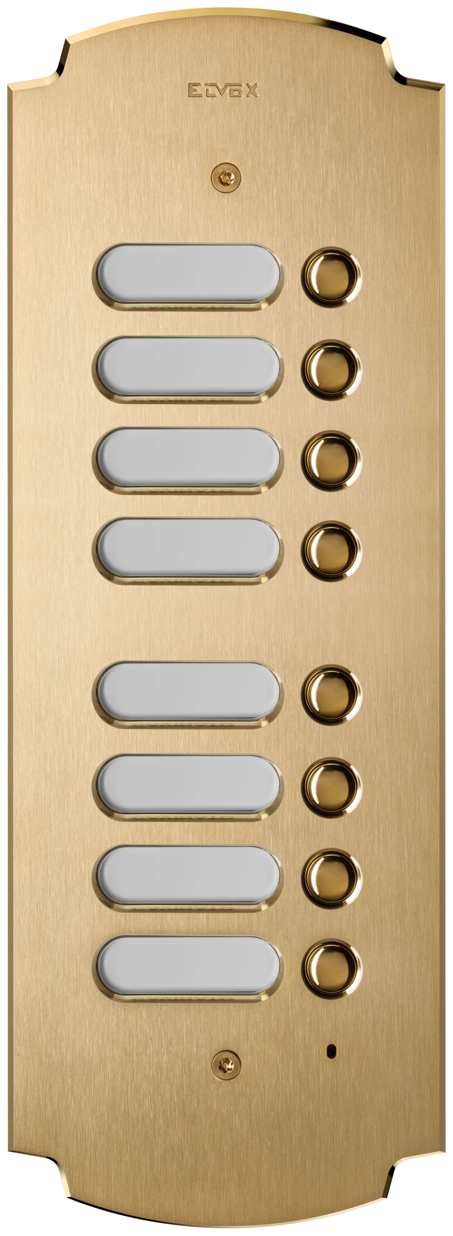 VIMAR SPA VIW41643 PLACCA PATAVIUM 2F+ 8 PULS.SUPPL. OTTONE