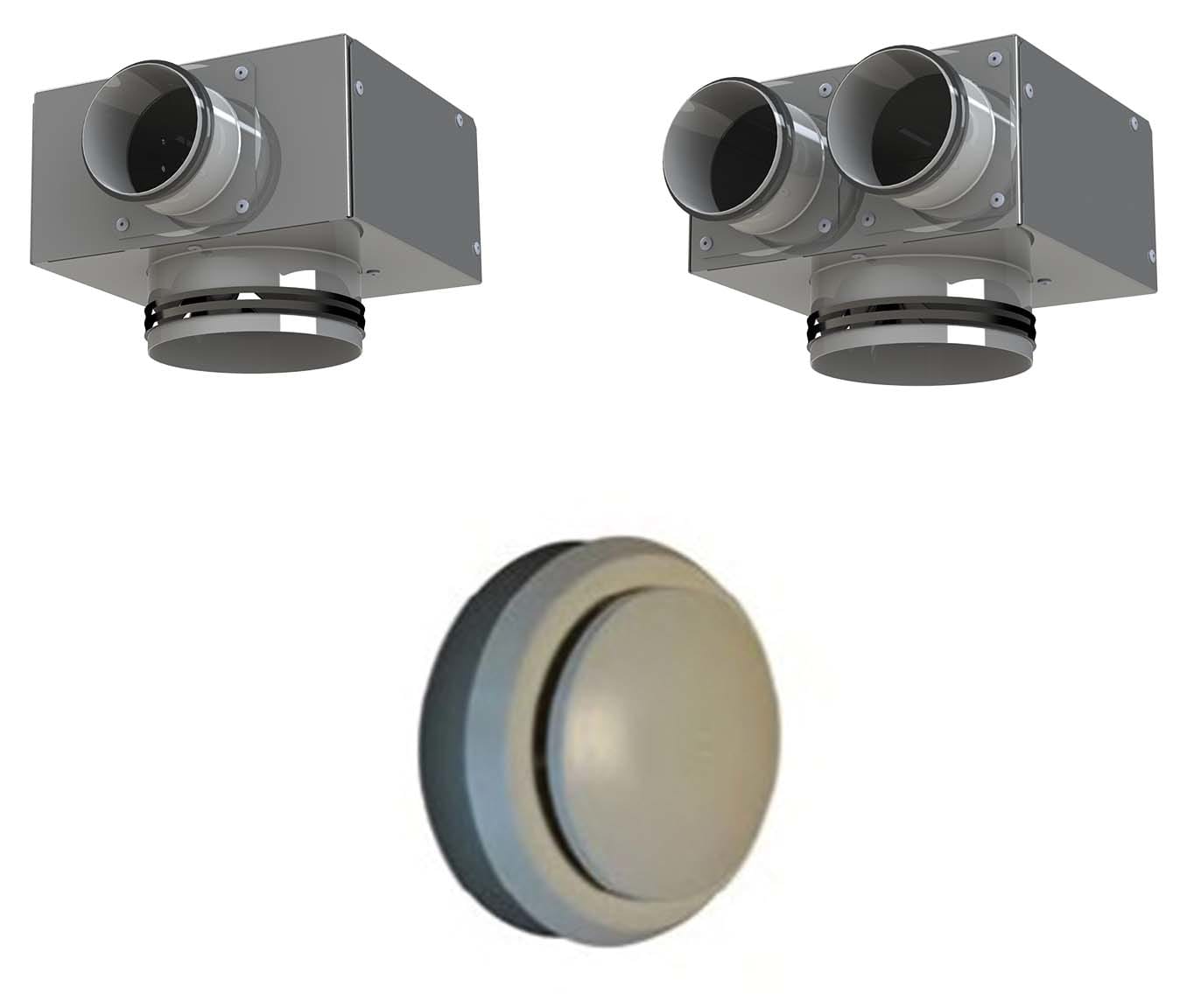ROTEX RXHIT.41KA000039 PLENUM DI RIPRESA SOFFITTO2ATTACCHI D75