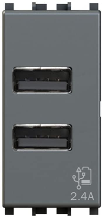 4 BOX SRL - 4BX4B.V19.USB.24 USB 2.4 VIMAR ARKE GRIGIO