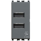 4 BOX SRL - 4BX4B.V19.USB.24 USB 2.4 VIMAR ARKE GRIGIO