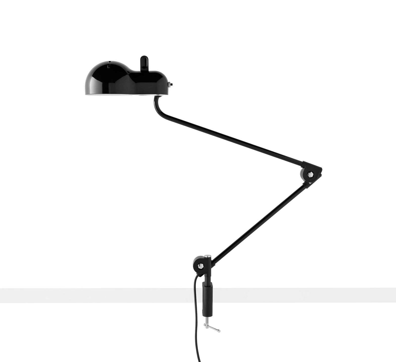 LINEA LIGHT-STILNOVO - SNV9072 TOPO MORSETTO NERO R9005 LUCIDO