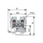 WIELAND ELECTRIC SRL WIE55.503.1053.0 MORS. PASSANTE WKM 2,5 / 15/V0