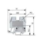 WIELAND ELECTRIC SRL - WIE55.504.1053.0 FEED-THROUGH TERM WKM 4 /15/V0