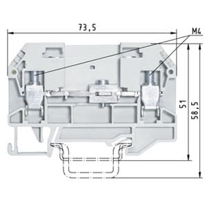 WIELAND ELECTRIC SRL WIE56.106.0055.0 WKN 6 TK MORSETTO SEZIONATORE