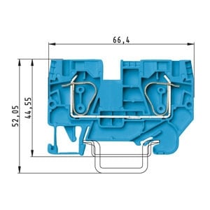 WIELAND ELECTRIC SRL WIE56.706.0055.6 MORS. PASSANTE WKFN 6 / 35 BLU
