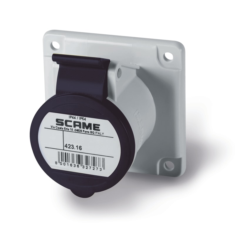 SCAME PARRE SPA - SCA423.16636 PRESA INCASSO 2P+T IP44/IP54 16A 7h