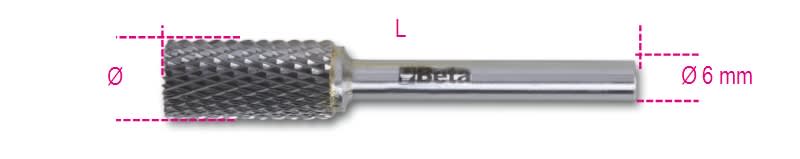 BM SPA - BMM004260552 Lime rotative in metallo duro taglio incrociato HM4