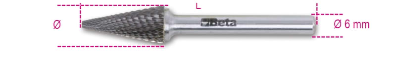 BM SPA BMM004260546 FRESE LIMARE MD 6 TRIANGOLARI 9,5