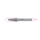 BM SPA - BMM004260535 FRESE LIMARE MD 6 TRIANGOLARI ARROT. 6