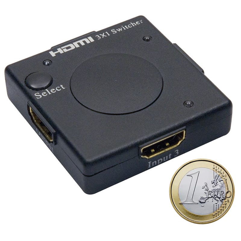 ELCART DISTRIBUTION ERT421242200 MINI SWITCH HDMI 3X1 V1.4 4K