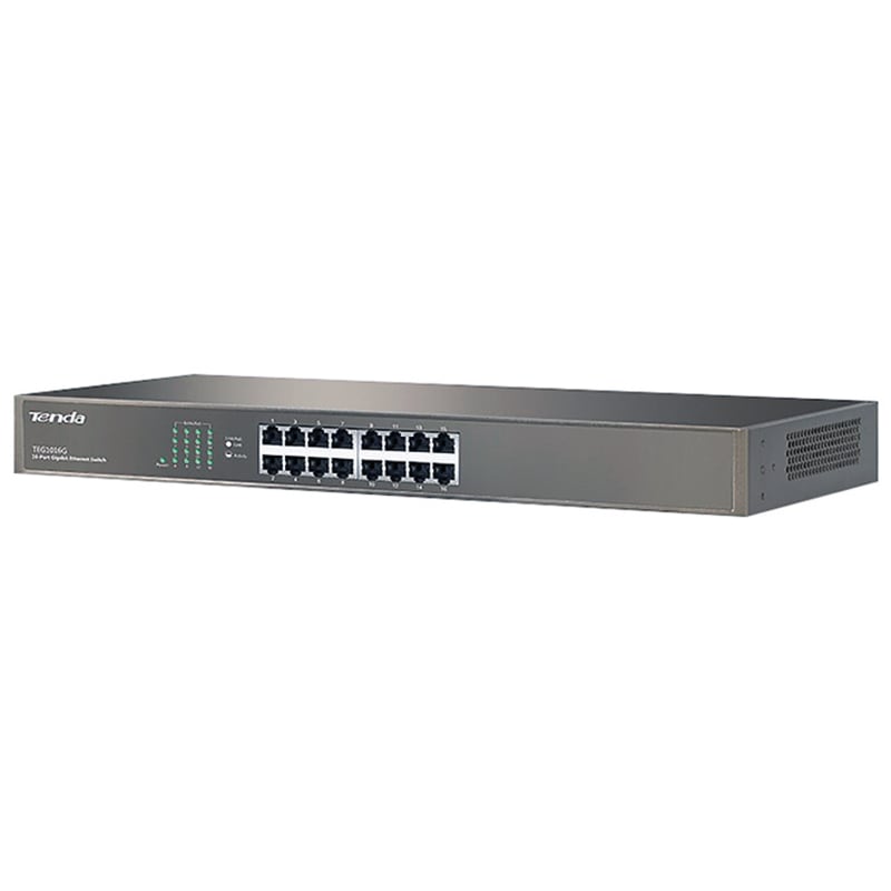 ELCART DISTRIBUTION - ERT429421300 SWITCH GIGABIT 16PORTE TEG1016G TENDA