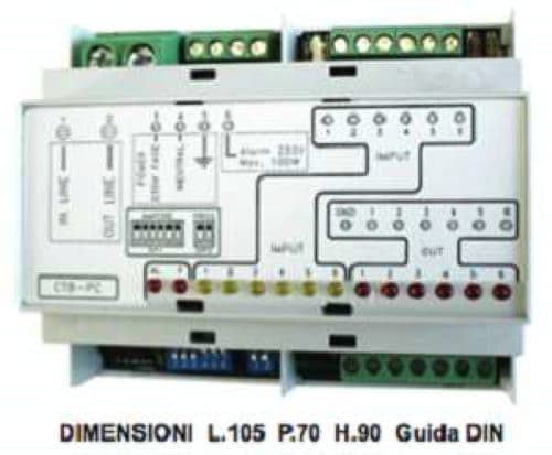 LORENZONI SRL LOZ523.0000.013 CENTRALINA DI CONTROLLO A 6 ZONE MOD.