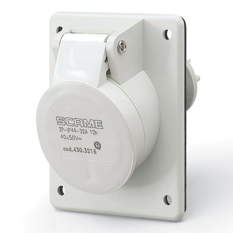 SCAME PARRE SPA SCA430.3216 PRESA INCASSO BASSISS. 2P 32A 42V