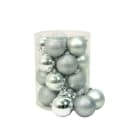 GIOCOPLAST NATALE SP GCP43010677 CILINDRO 20 SFERE DIAM 80,ARG., MET.MAT.