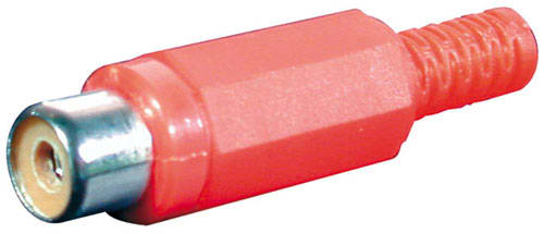 MELCHIONI SPA MEM433329712 PRESA RCA VOLANTE ROSSA CON GUIDACAVO CT