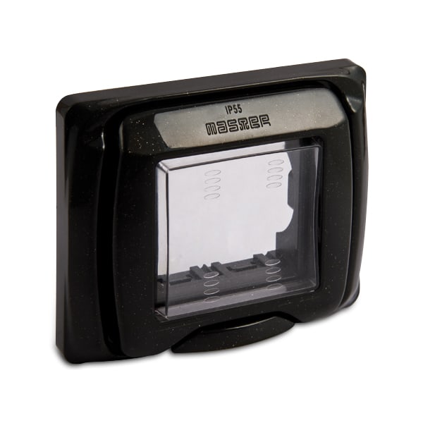 MASTER SRL - MST43702 SUB PLACCA PROTET.IP55 2P.ANTRACITE