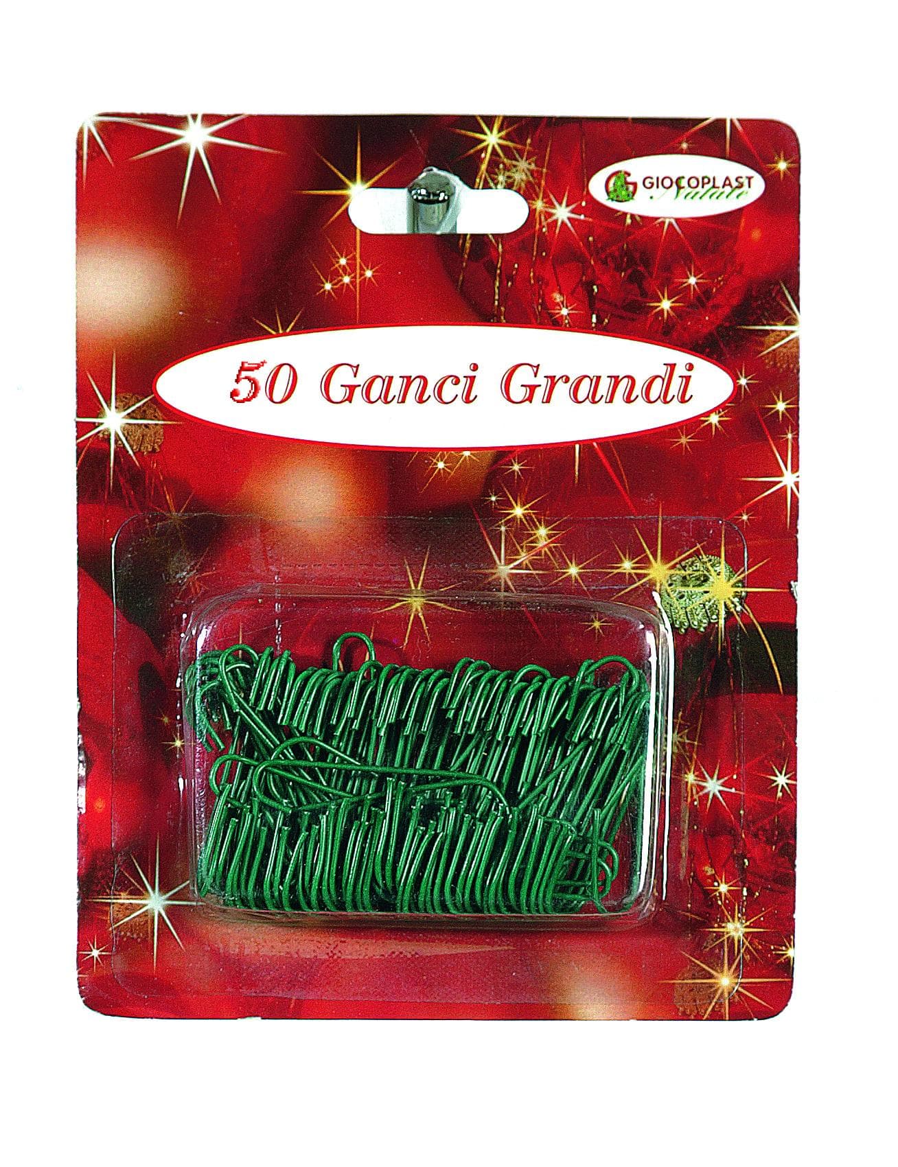 GIOCOPLAST NATALE SP GCP43808159 50 GANCETTI IN METALLO PLASTIFICATO