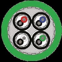 BREVETTI STEND. CAVO - BRC4400011 CAVOPUR4X(2X0,25C)SCHERM.250VVERDERAL6