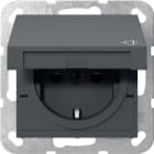 GIRA - GIR441428 SCHUKO CC + SH SYSTEM 55 ANTRACITE