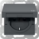 GIRA - GIR441428 SCHUKO CC + SH SYSTEM 55 ANTRACITE